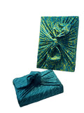 2 Pack - Kelp/Waves 28" Large Reusable Cloth Furoshiki Fabric Gift Wrap