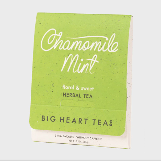 Chamomile Mint Cooling and Soothing Herbal Tea (Includes 2 Tea Bags)